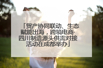 贸产协同联动、生态赋能出海，跨境电商·四川制造源头供需对接活动在成都举办